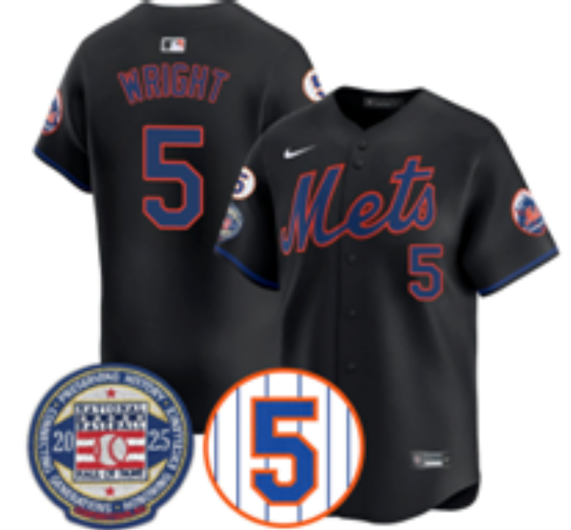 Men 2025 New York Mets #5 Wright blue MLB Nike jersey style 14->new york mets->MLB Jersey